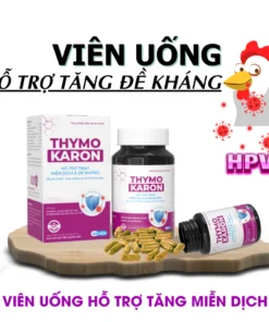 Viên Uống Hỗ Trợ Đào Thải H/P.V, Hỗ Trợ Tăng Miễn Dịch, Đề Kháng [THYMOKARON 30 Viên]