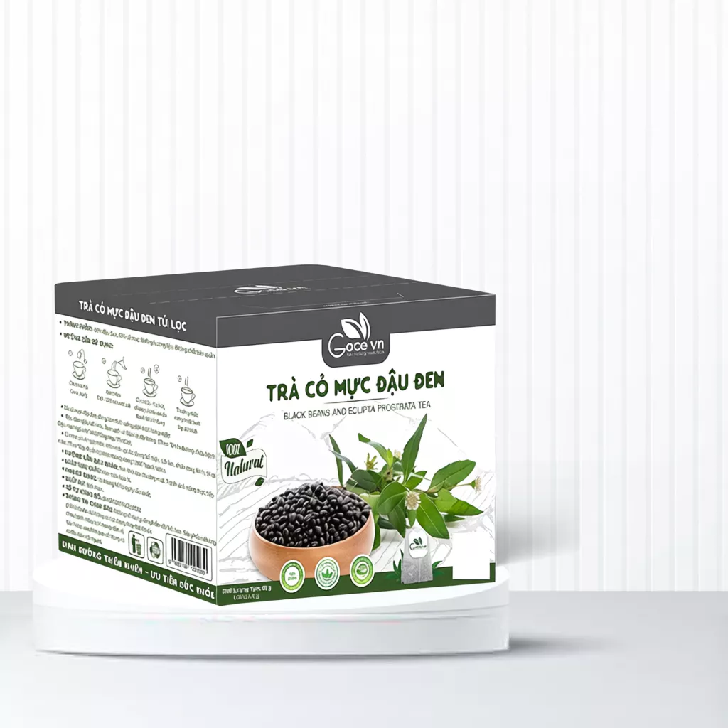 Trà cỏ mực đậu đen túi lọc Goce - Bổ thận mát gan 1 Trà cỏ mực đậu đen túi lọc Goce - Bổ thận mát gan