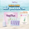 [Tặng 1 tuýp DDVS 30g] Vagiflux – Bộ vệ sinh phụ khoa 20 ống + bình rửa | Rửa sâu – Giảm ngứa – Sạch mùi Tiết kiệm hơn