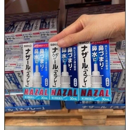 Xịt Ngạt Mũi, Sổ Mũi, Xoang Nhật Bản Nazal 30ml 3 Xịt Ngạt Mũi, Sổ Mũi, Xoang Nhật Bản Nazal 30ml - Ảnh 3