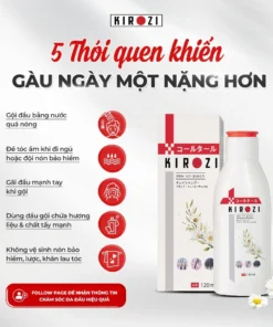 Alternative view of Dầu gội đầu sạch gàu, nấm da đầu, ngứa, phục hồi nang tóc và chống rụng tóc, dầu gội thảo dược KIREI 120ml