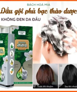 Dầu gội phủ bạc KHÔNG ĐEN DA ĐẦU, tóc BÓNG MƯỢT 8 dauphubac2