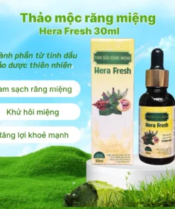 Alternative view of SERUM RĂNG MIỆNG THẢO MỘC HERA FRESH phiên bản đậm đặc KHỬ HÔI MIỆNG, NHIỆT MIỆNG SÂU RĂNG chai 30ml