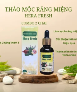SERUM RĂNG MIỆNG THẢO MỘC HERA FRESH phiên bản đậm đặc KHỬ HÔI MIỆNG, NHIỆT MIỆNG SÂU RĂNG chai 30ml 7 hera2