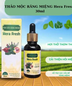 SERUM RĂNG MIỆNG THẢO MỘC HERA FRESH phiên bản đậm đặc KHỬ HÔI MIỆNG, NHIỆT MIỆNG SÂU RĂNG chai 30ml