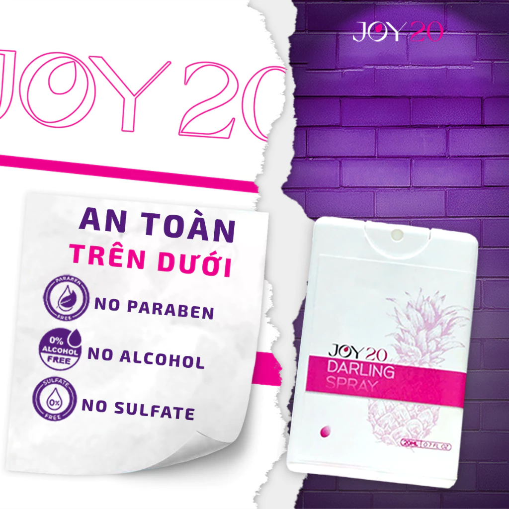 Xịt khử mùi vùng kín, Xịt ngon vùng kín vị trái cây nhiệt đới JOY20 hộp 20ml 1 Xịt khử mùi vùng kín, Xịt ngon vùng kín vị trái cây nhiệt đới JOY20 hộp 20ml - Ảnh 2