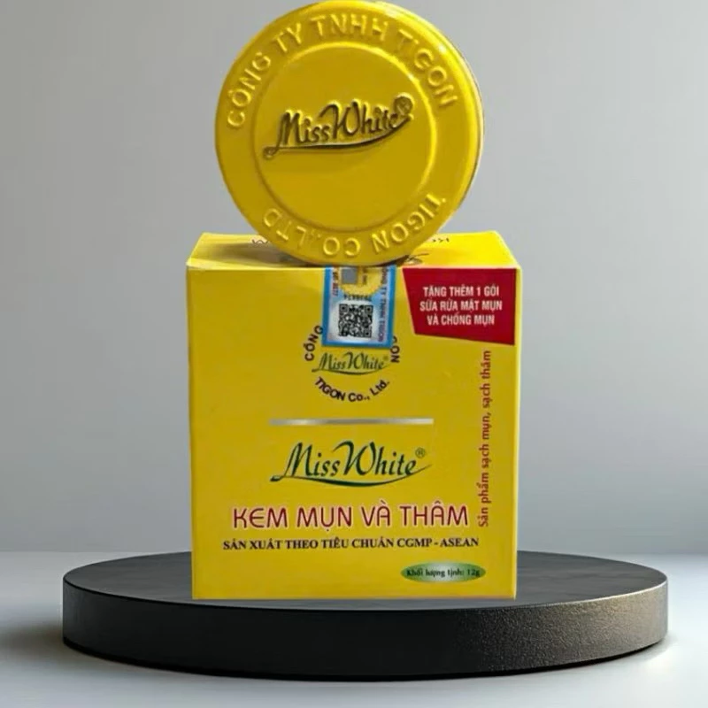 Kem mụn và thâm Miss White 12g 5 Kem mụn và thâm Miss White 12g - Ảnh 6