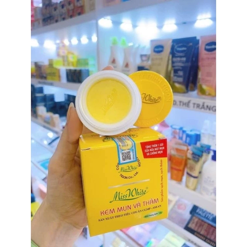 Kem mụn và thâm Miss White 12g 7 Kem mụn và thâm Miss White 12g - Ảnh 8