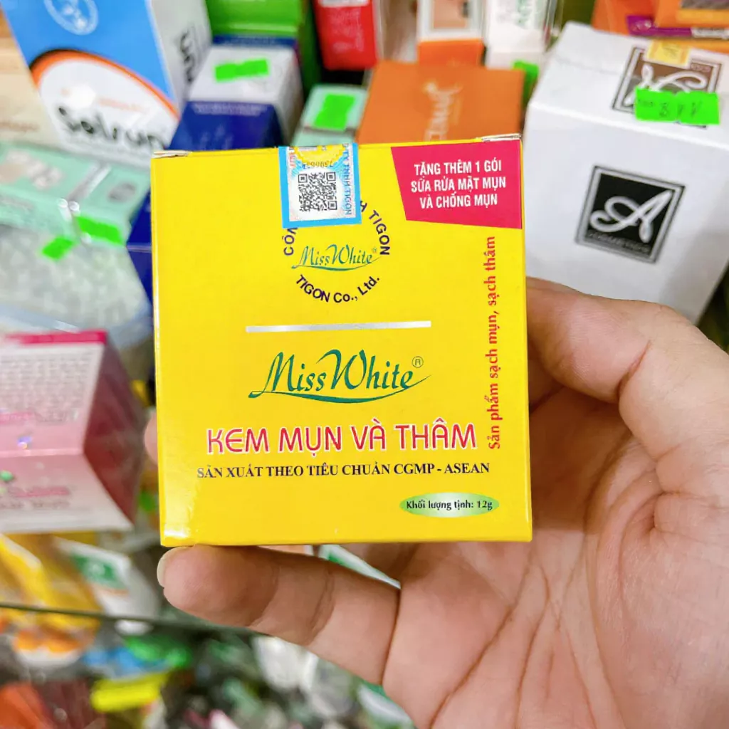 Kem mụn và thâm Miss White 12g 19 kemnghemis1