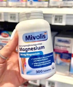 Viên uống bổ sung magie Mivolis Magnesium, 300 viên