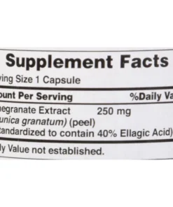 Viên Uống Lựu Chống Nắng Nội Sinh, Trắng Da, Giảm Nám Pomegranate Extract 250mg Puritan's Pride 11 pomegar6