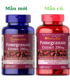 Viên Uống Lựu Chống Nắng Nội Sinh, Trắng Da, Giảm Nám Pomegranate Extract 250mg Puritan's Pride 13 pomegaranate1 1
