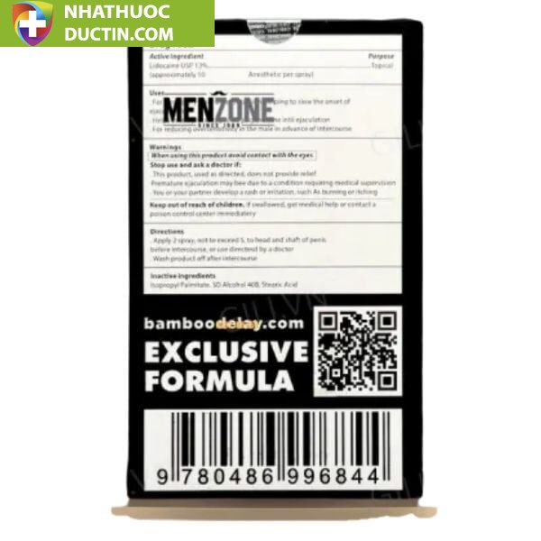 Chai Xịt Bamboo Delay Black Power Hỗ Trợ Kéo Dài Thời Gian 2 Chai Xịt Bamboo Delay Black Power Hỗ Trợ Kéo Dài Thời Gian - Ảnh 2