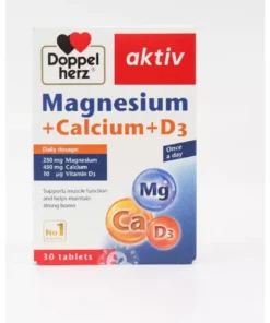Doppelherz Magnesium + Calcium + D3 (Hộp 30 viên) Viên uống bổ sung Canxi phòng ngừa loãng xương và thiếu hụt Magie 11 canxiduc5