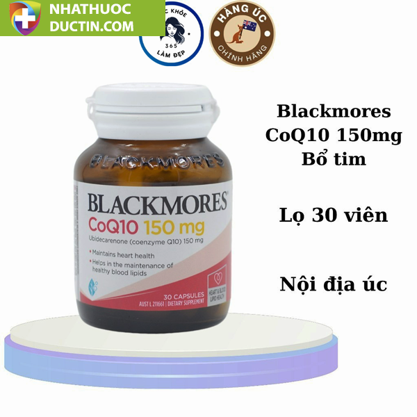 Blackmores coenzyme Q10 150mg - Blm CoQ10 - 30 viên 1 Blackmores coenzyme Q10 150mg - Blm CoQ10 - 30 viên