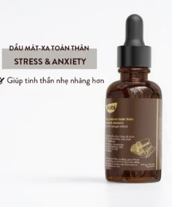 Dầu massage toàn thân Kobi Stress & Anxiety 100ml thư giãn giảm căng thẳng dễ chịu