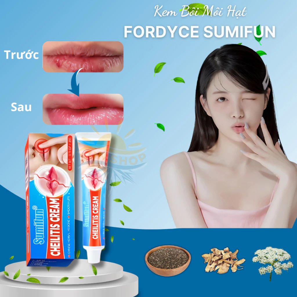 Kem Bong Mụn Môi FORDYCE SUMIFUN 20gr, Khử Thâm Môi, Dưỡng Ẩm Môi, Kem Chống Nứt Nẻ Môi, Môi Mềm Mịn Hồng Mướt 3 Kem Bong Mụn Môi FORDYCE SUMIFUN 20gr, Khử Thâm Môi, Dưỡng Ẩm Môi, Kem Chống Nứt Nẻ Môi, Môi Mềm Mịn Hồng Mướt - Ảnh 4