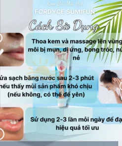 Kem Bong Mụn Môi FORDYCE SUMIFUN 20gr, Khử Thâm Môi, Dưỡng Ẩm Môi, Kem Chống Nứt Nẻ Môi, Môi Mềm Mịn Hồng Mướt 16 kemboihat7