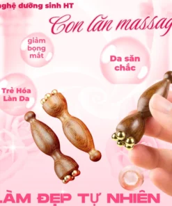 Con lăn massage mặt 5 hạt đồng giúp giảm bọng mắt và hỗ trợ nâng cơ trẻ hóa làn da