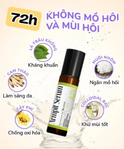 Lăn nách API khử mùi, ngăn tiết mồ hôi 72h