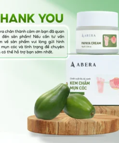 Kem Hỗ Trợ Giảm Mụn Cóc Abera Papaya – Góp Phần Loại Bỏ Tế Bào Chết, Làm Mềm Da Chai Sần & Vết Dày Như Mụn Cóc