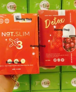 Giảm Cân Nat.Slim X3 Chính Hãng ViCiCorp, Nat Slim X3 Giảm Cân dành cho cơ địa khó giảm tặng kèm Detox