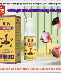 Alternative view of Dung dịch Ngũ Độ Truy Phong siêu thẩm thấu - Giảm ngay cơn đau nhức xương khớp, thoái hóa cột sống