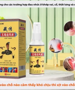 Dung dịch Ngũ Độ Truy Phong siêu thẩm thấu - Giảm ngay cơn đau nhức xương khớp, thoái hóa cột sống