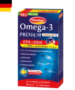 Alternative view of Viên uống dầu cá Schaebens Omega 3 Premium Vitamin E cho trẻ từ trên 10tuổi - Hộp 70Viên