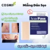 Miếng dán phẳng sẹo lồi, sẹo mổ phẫu thuật,sẹo bỏng ScarPass duy trì công dụng liên tục làm nhanh phẳng sẹo,giảm thâm