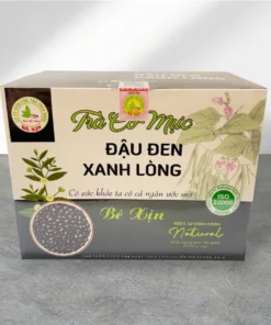 Trà cỏ mực đậu đen xanh lòng Bé Xịn hộp 25 túi lọc x 4 gr - Hỗ trợ đen tóc, đẹp da, bổ máu