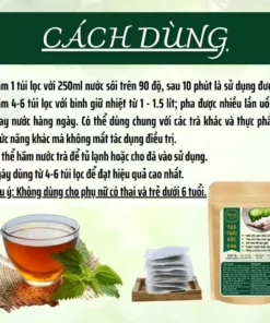 Alternative view of Trà Thải Độc Gan - Mát Gan, Hạ Mỡ Máu, Men Gan Cao, Xơ Gan, U Gan - Cà Gai Leo, Xạ Đen, Diệp Hạ Châu bịch 50 lọc