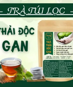 Trà Thải Độc Gan - Mát Gan, Hạ Mỡ Máu, Men Gan Cao, Xơ Gan, U Gan - Cà Gai Leo, Xạ Đen, Diệp Hạ Châu bịch 50 lọc